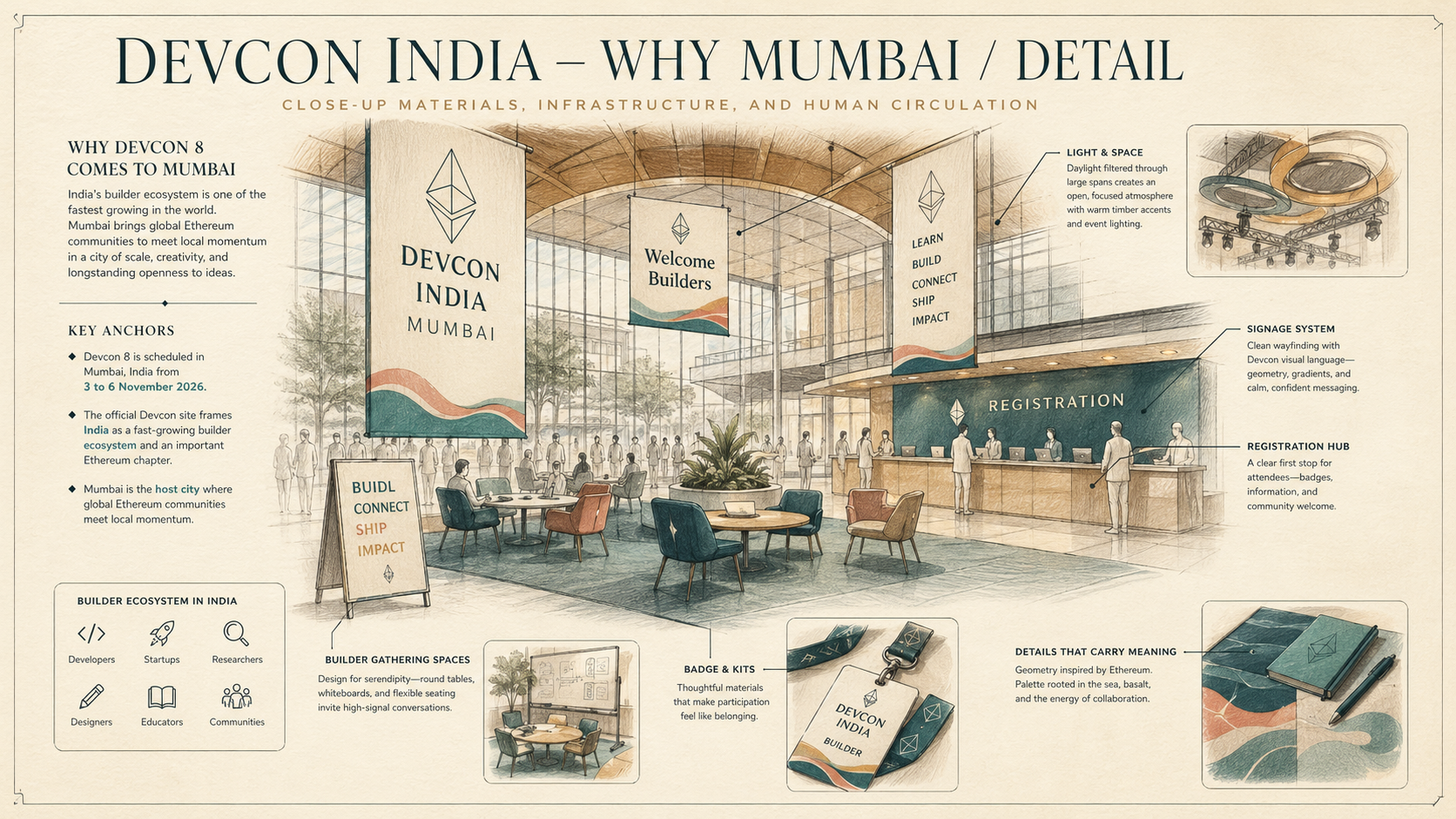 Devcon India deep diagram plate: Why Mumbai / Detail.