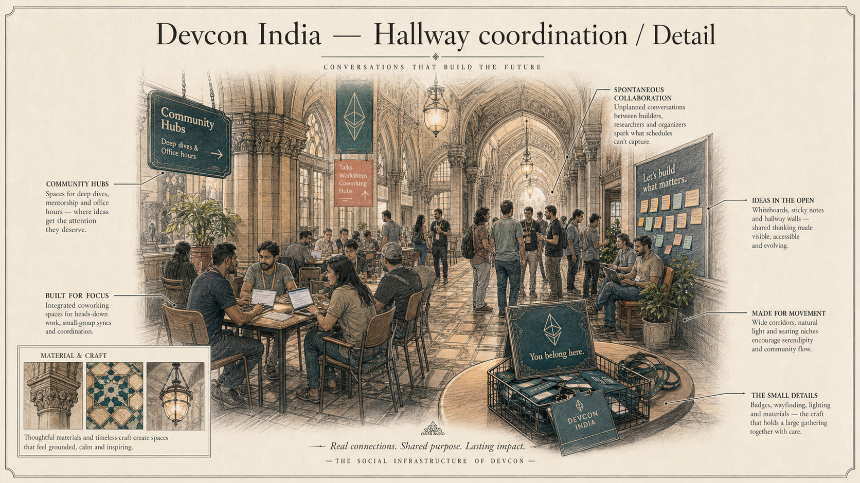 Devcon India deep diagram plate: Hallway coordination / Detail.