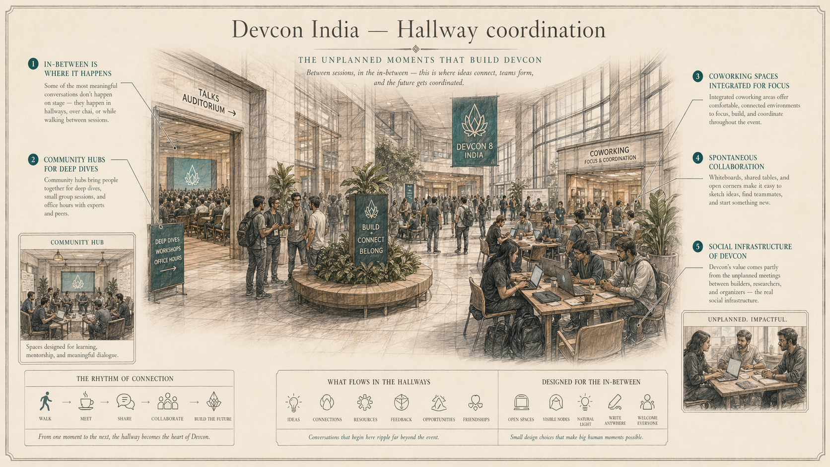 Devcon India deep diagram plate: Hallway coordination.